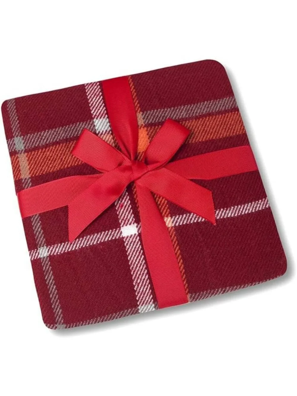 Cozy Vintage Plaid Fluffy Throw Blanket - Soft Lightweight Decorative 50x67